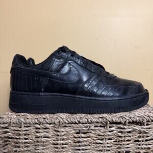 Nike Air Force 1 Low triple Black Crocodile Size 10 (2005)